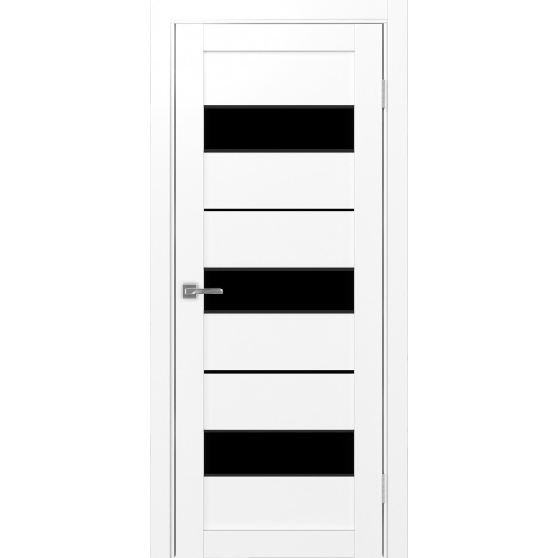 Межкомнатная дверь Турин 526.122 АПП молдинг SB, цвет белый снежный, заполнение LACчерный, размер 200*80 см.