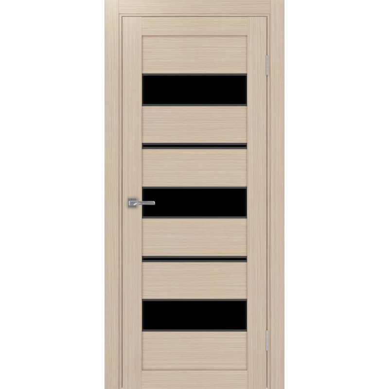 Межкомнатная дверь Турин 526.122 АПП молдинг SB, цвет дуб беленый FL, заполнение LACчерный, размер 200*80 см.