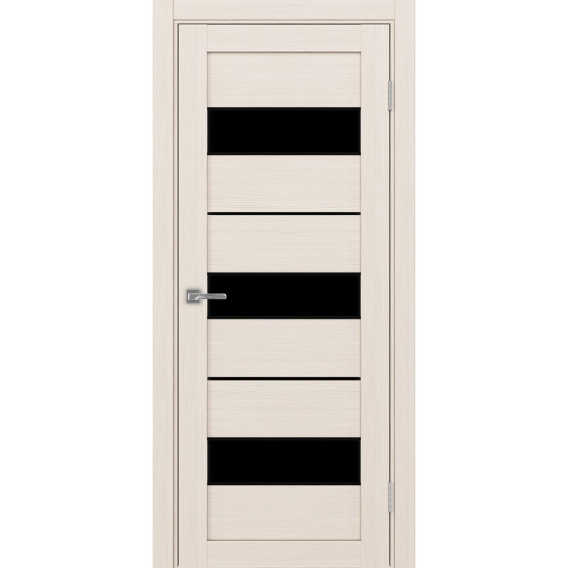 Межкомнатная дверь Турин 526.122 АПП молдинг SB, цвет ясень перламутровый, заполнение LACчерный, размер 200*80 см.