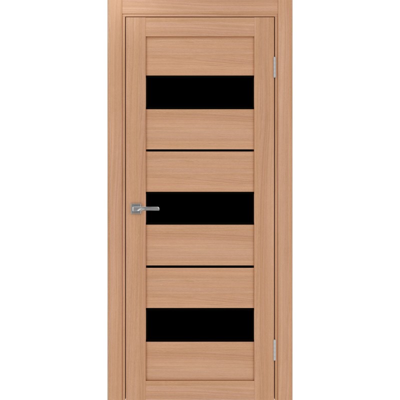 Межкомнатная дверь Турин 526.122 АПП молдинг SB, цвет ясень тёмный, заполнение LACчерный, размер 200*80 см.