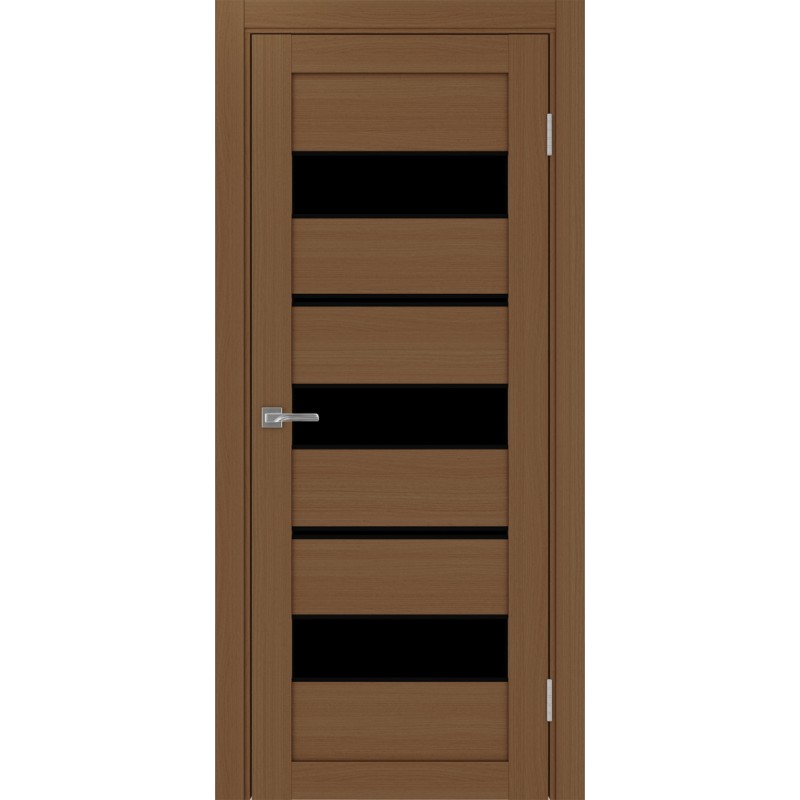 Межкомнатная дверь Турин 526.122 АППmax молдинг SB, цвет орех NL, заполнение LACчерный, размер 200*80 см.
