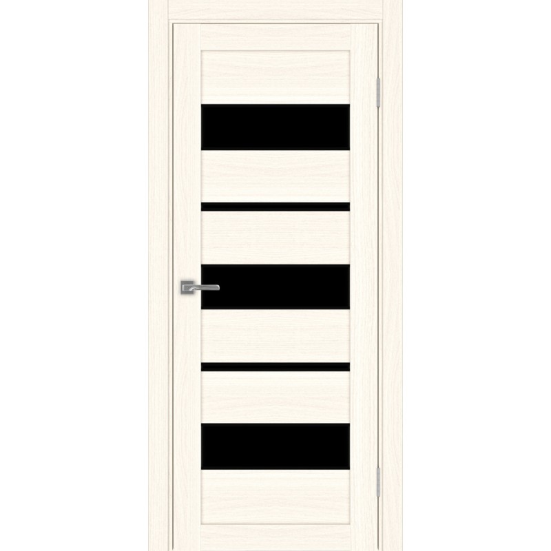 Межкомнатная дверь Турин 526.122 АППmax молдинг SB, цвет ясень светлый, заполнение LACчерный, размер 200*80 см.