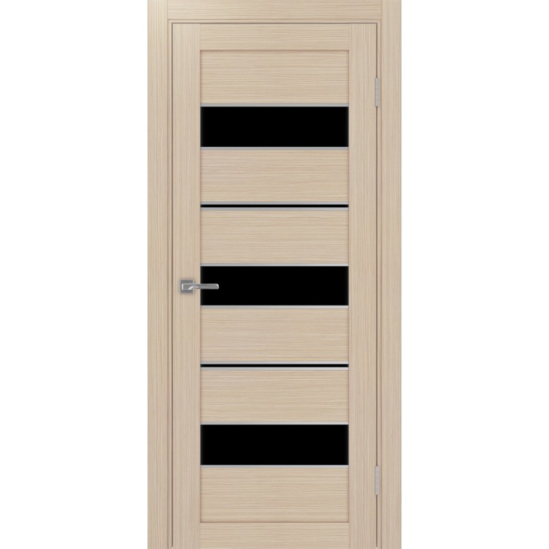 Межкомнатная дверь Турин 526.122 АППmax молдинг SC, цвет дуб беленый FL, заполнение LACчерный, размер 200*80 см.