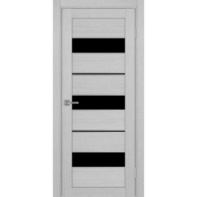 Межкомнатная дверь Турин 526.122 АППmax молдинг SC, цвет дуб серый FL, заполнение LACчерный, размер 200*80 см.