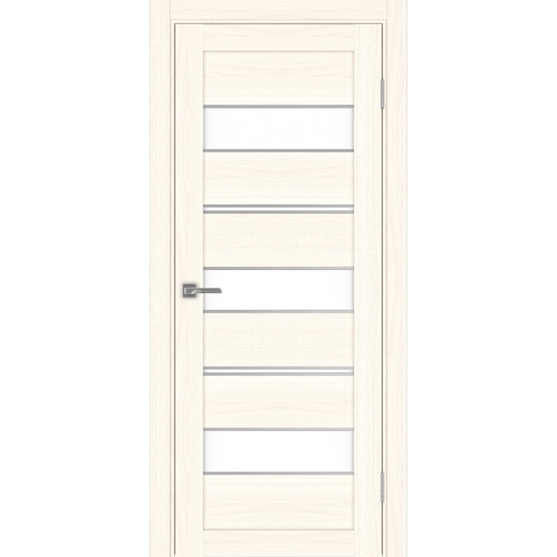 Межкомнатная дверь Турин 526.122 АППmax молдинг SC, цвет ясень светлый, заполнение LACбелый, размер 200*80 см.