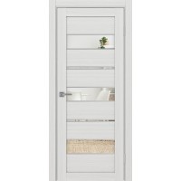 Турин 526.122 АППmax молдинг SC, цвет ясень серебристый, заполнение Зеркало/Зеркало, размер 200*80 см.