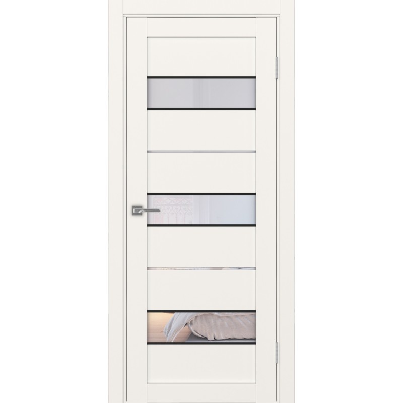 Межкомнатная дверь Турин 526.122 АПС молдинг SB, цвет, бежевый, заполнение Прозрачное, размер 200*80 см.