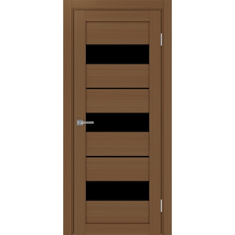 Межкомнатная дверь Турин 526.122 АПС молдинг SB, цвет орех NL, заполнение LACчерный, размер 200*80 см.