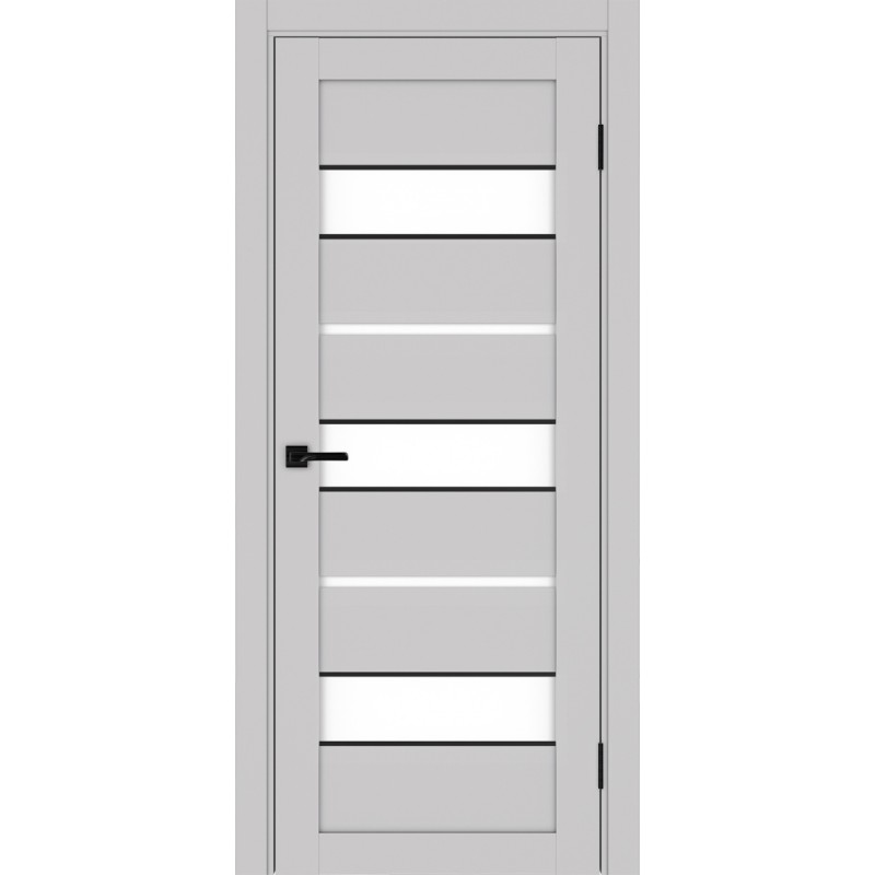 Межкомнатная дверь Турин 526.122 АПС молдинг SB, цвет пепельный, заполнение LACбелый, размер 200*80 см.