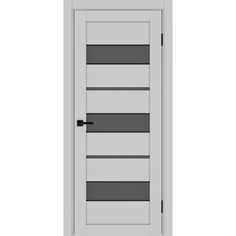Межкомнатная дверь Турин 526.122 АПС молдинг SB, цвет пепельный, заполнение Графит матовое, размер 200*80 см.
