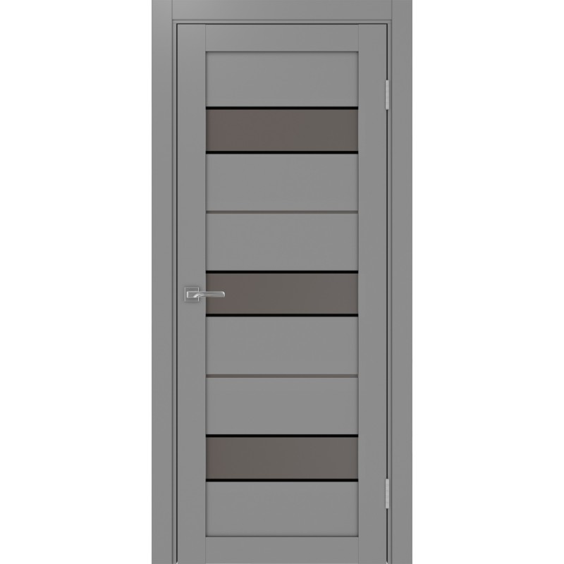 Межкомнатная дверь Турин 526.122 АПС молдинг SB, цвет серый, заполнение Бронза матовое, размер 200*80 см.