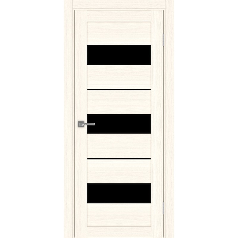 Межкомнатная дверь Турин 526.122 АПС молдинг SB, цвет ясень светлый, заполнение LACчерный, размер 200*80 см.