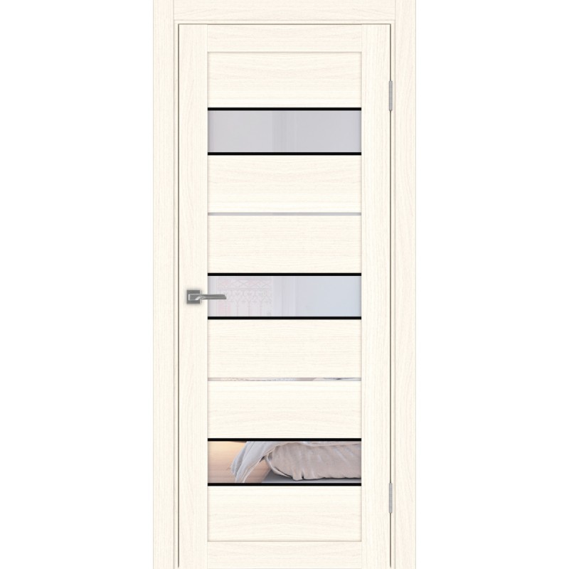 Межкомнатная дверь Турин 526.122 АПС молдинг SB, цвет ясень светлый, заполнение Прозрачное, размер 200*80 см.