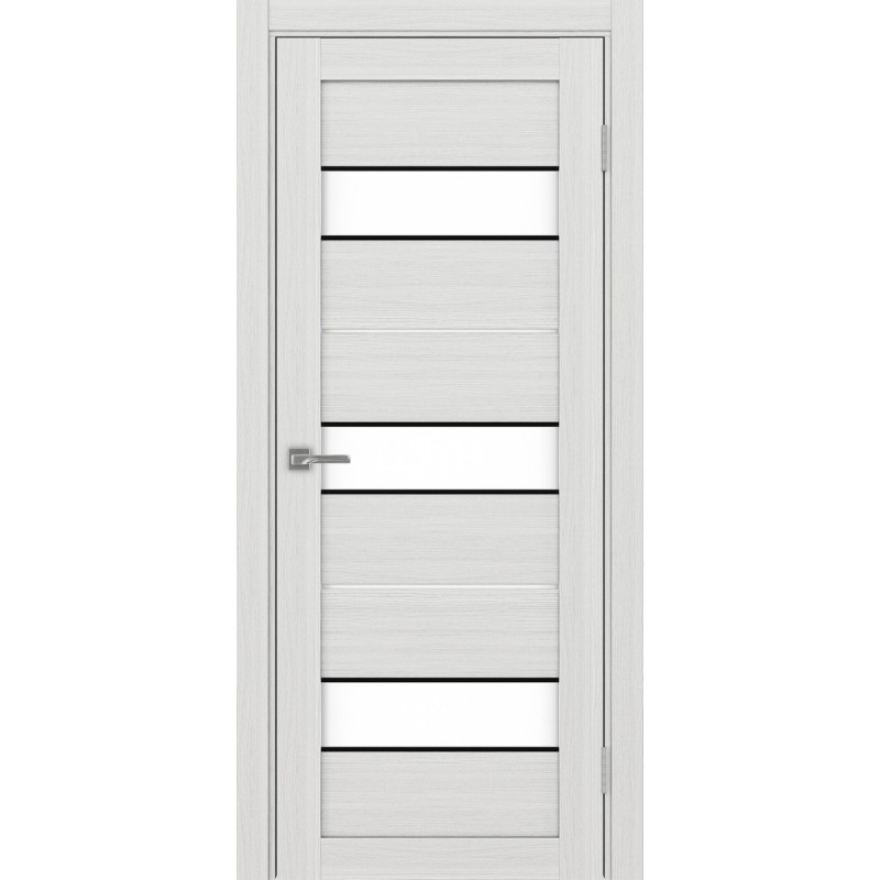 Межкомнатная дверь Турин 526.122 АПС молдинг SB, цвет ясень серебристый, заполнение LACбелый, размер 200*80 см.