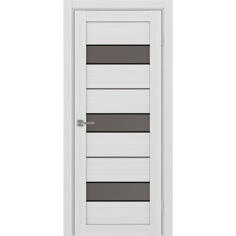 Межкомнатная дверь Турин 526.122 АПС молдинг SB, цвет ясень серебристый, заполнение Бронза матовое, размер 200*80 см.