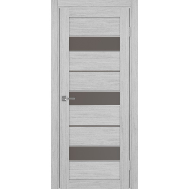 Межкомнатная дверь Турин 526.122 АПС молдинг SC, цвет дуб серый FL, заполнение Бронза матовое, размер 200*80 см.