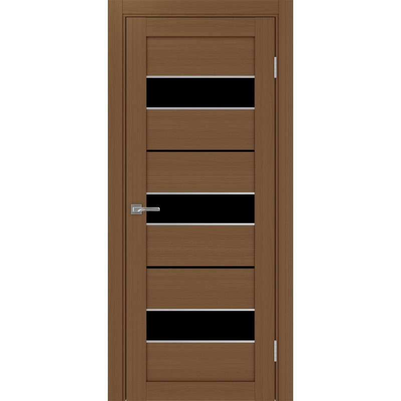 Межкомнатная дверь Турин 526.122 АПС молдинг SC, цвет орех NL, заполнение LACчерный, размер 200*80 см.