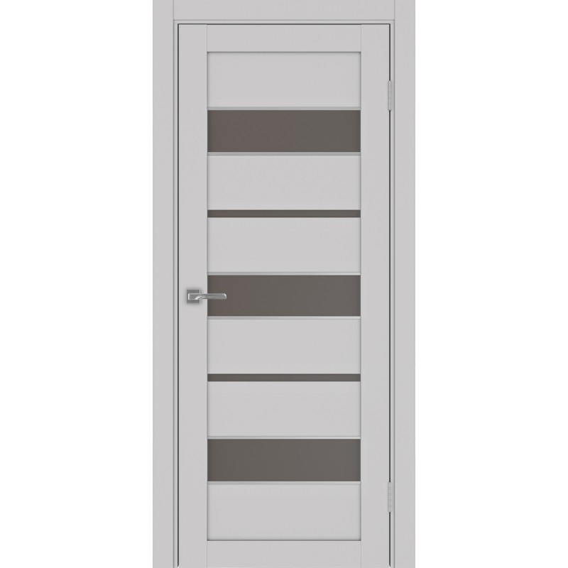 Межкомнатная дверь Турин 526.122 АПС молдинг SC, цвет пепельный, заполнение Бронза матовое, размер 200*80 см.