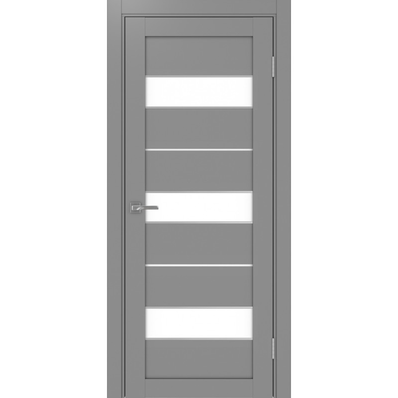 Межкомнатная дверь Турин 526.122 АПС молдинг SC, цвет серый, заполнение LACбелый, размер 200*80 см.