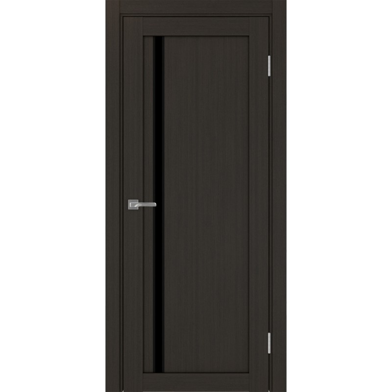 Межкомнатная дверь Турин 527.121 АПС молдинг SB, цвет венге FL, заполнение LACчерный, размер 200*80 см.