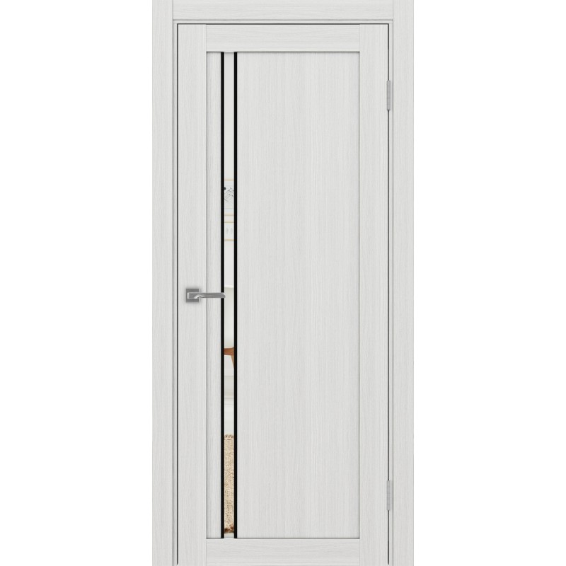 Межкомнатная дверь Турин 527.121 АПС молдинг SB, цвет ясень серебристый, заполнение Зеркало, размер 200*80 см.