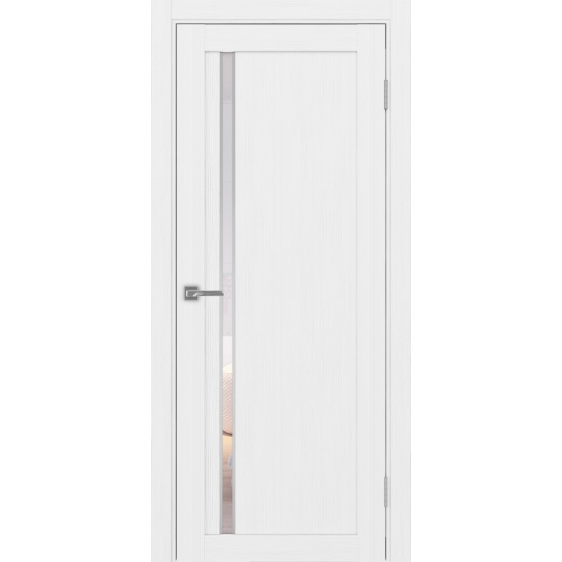 Межкомнатная дверь Турин 527.121 АПС молдинг SC, цвет белый лёд, заполнение Прозрачное, размер 200*80 см.