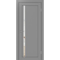 Турин 527.121 АПС молдинг SC, цвет серый, заполнение Зеркало, размер 200*80 см.