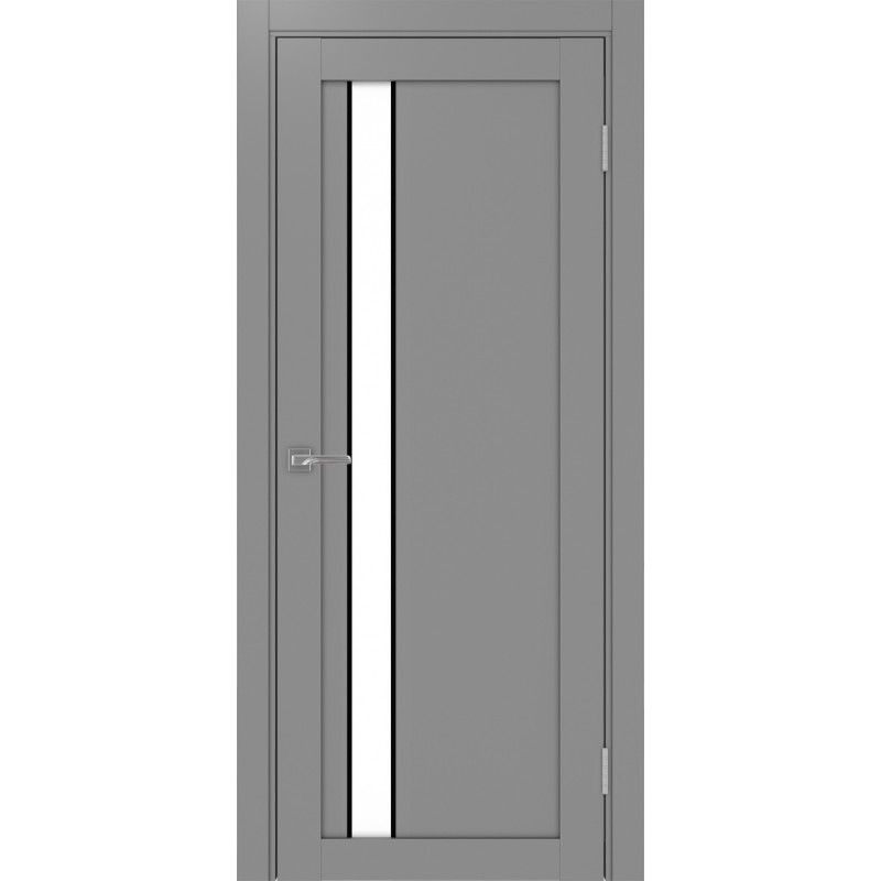 Межкомнатная дверь Турин 528.121 АПП молдинг SB, цвет серый, заполнение LACбелый, размер 200*80 см.