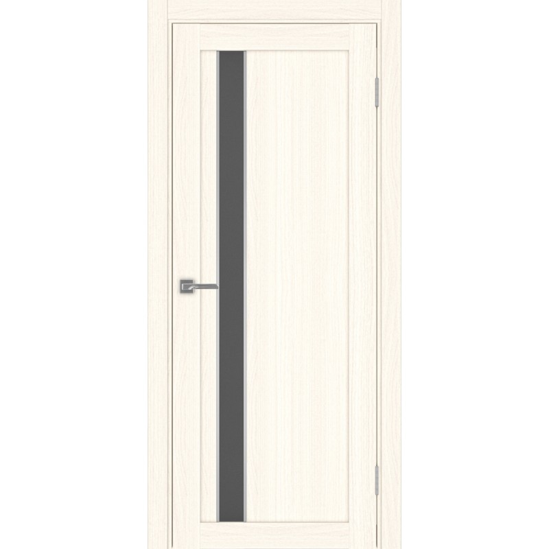 Межкомнатная дверь Турин 528.121 АПС молдинг SC, цвет ясень светлый, заполнение Графит матовое, размер 200*80 см.