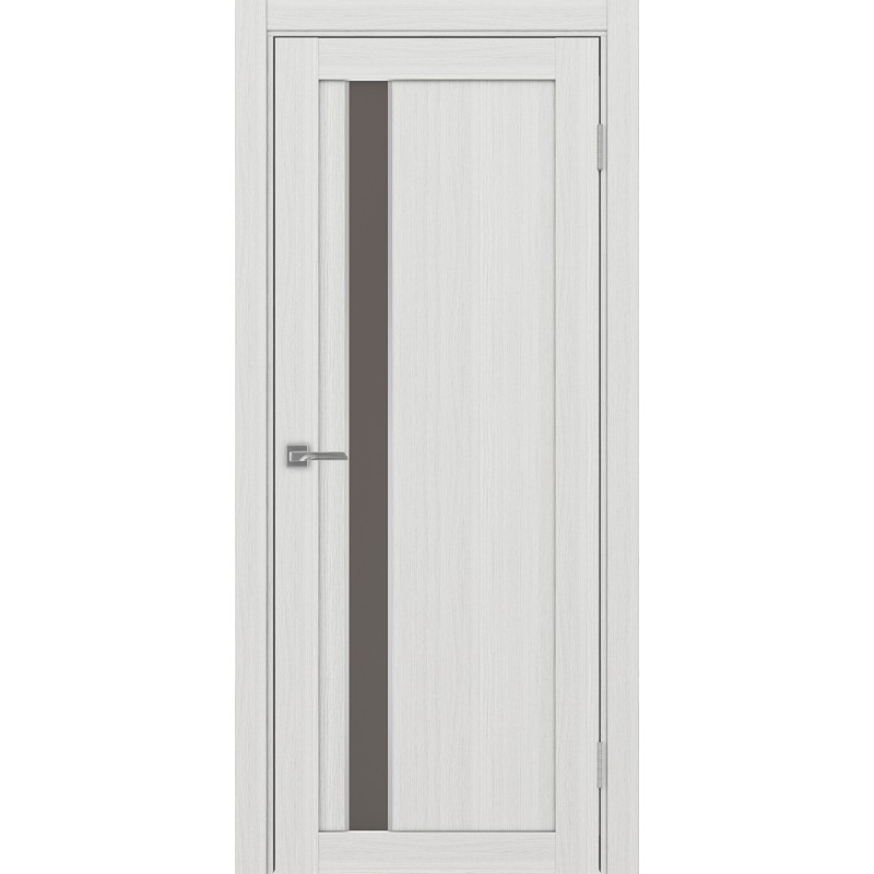 Межкомнатная дверь Турин 528.121 АПС молдинг SC, цвет ясень серебристый, заполнение Бронза матовое, размер 200*80 см.