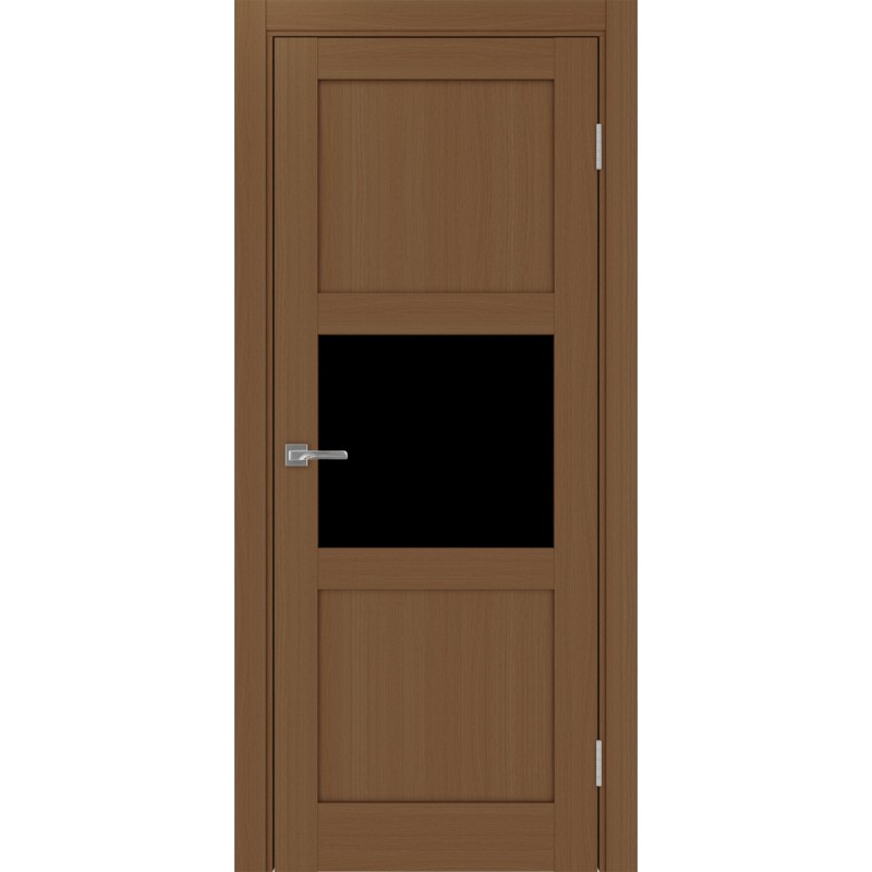 Межкомнатная дверь Турин 530.121, цвет орех NL, заполнение LACчерный, размер 200*80 см.