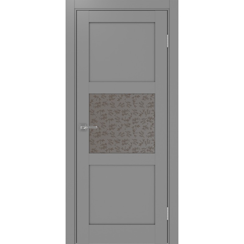Межкомнатная дверь Турин 530.121, цвет серый, заполнение Дали бронзовое, размер 200*80 см.