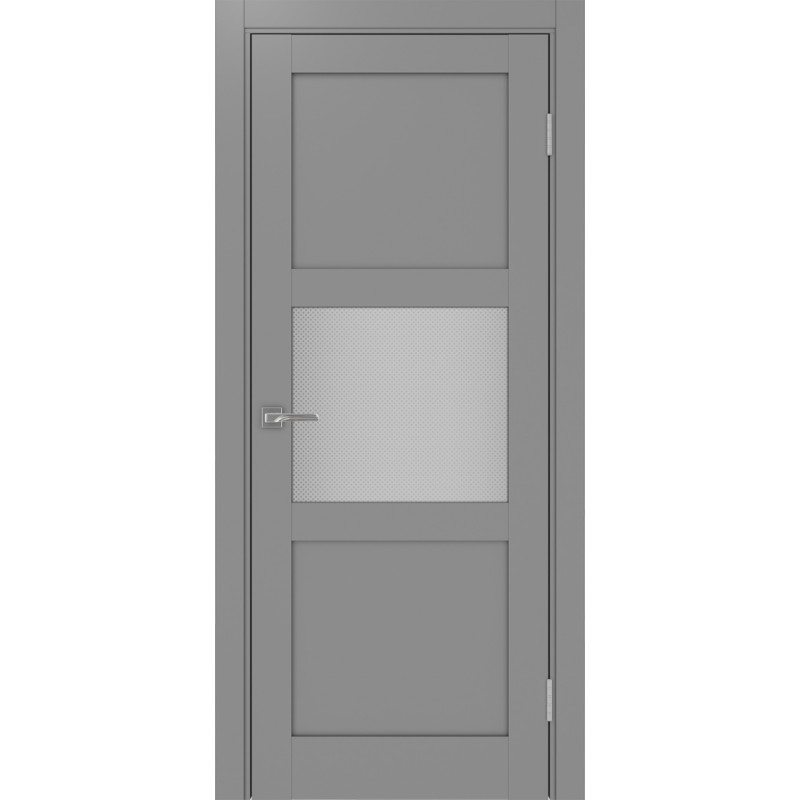 Межкомнатная дверь Турин 530.121, цвет серый, заполнение Пунта бесцветное, размер 200*80 см.