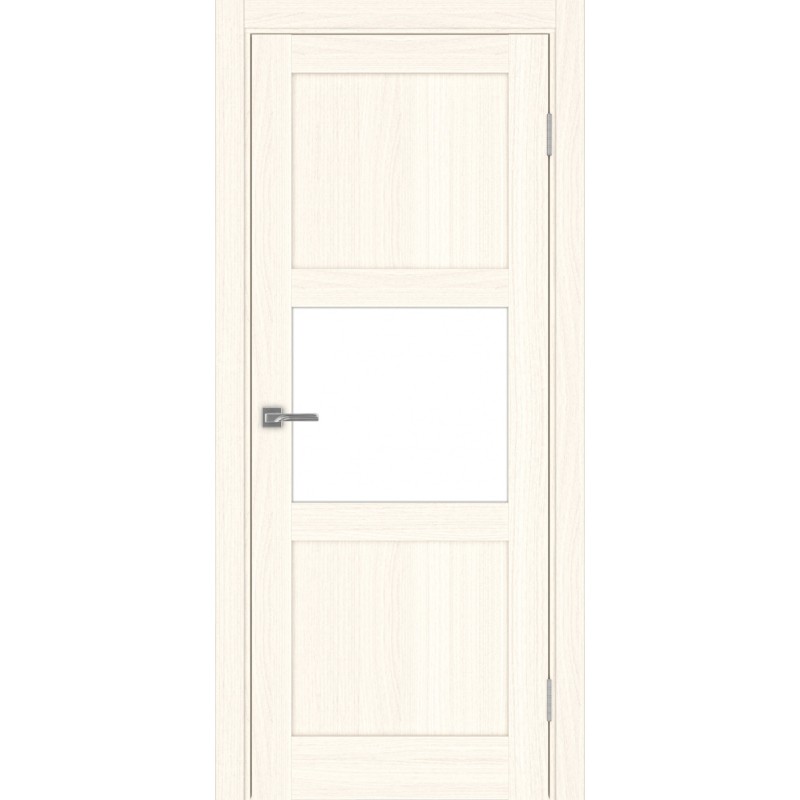 Межкомнатная дверь Турин 530.121, цвет ясень светлый, заполнение LACбелый, размер 200*80 см.