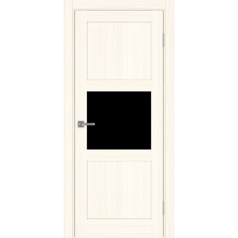 Межкомнатная дверь Турин 530.121, цвет ясень светлый, заполнение LACчерный, размер 200*80 см.