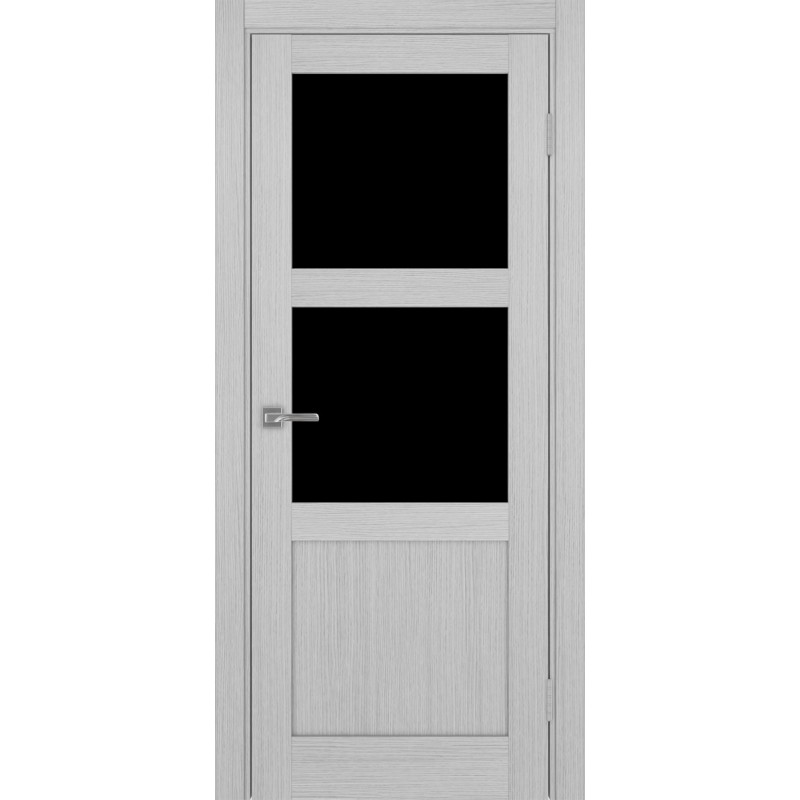 Межкомнатная дверь Турин 530.221, цвет дуб серый FL, заполнение LACчерный, размер 200*80 см.