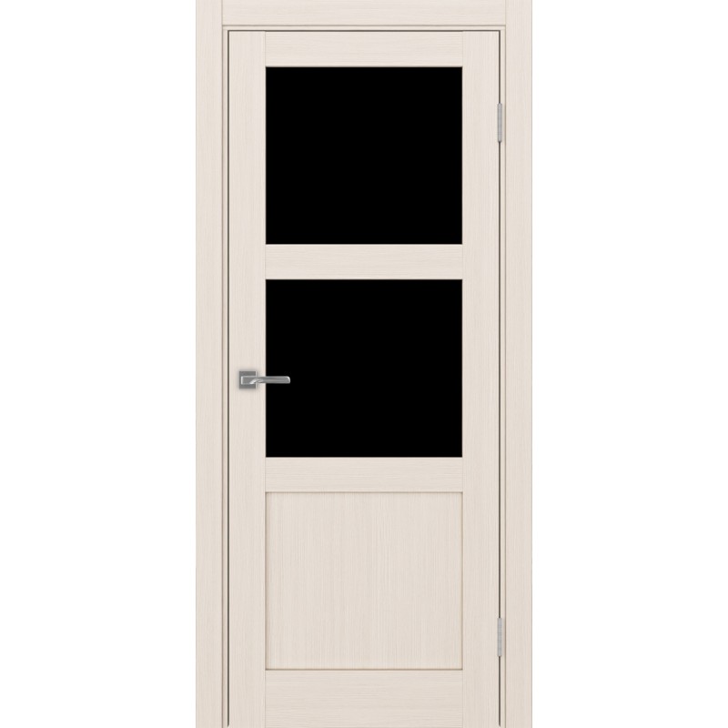 Межкомнатная дверь Турин 530.221, цвет ясень перламутровый, заполнение LACчерный, размер 200*80 см.