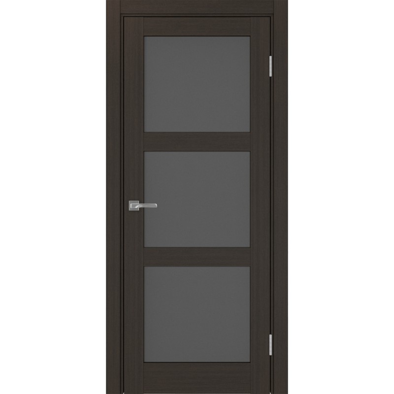 Межкомнатная дверь Турин 530.222, цвет венге FL, заполнение Графит матовое, размер 200*80 см.