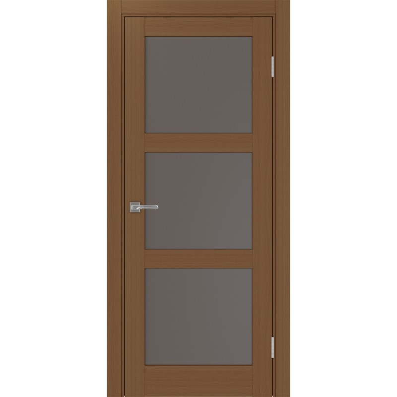 Межкомнатная дверь Турин 530.222, цвет орех NL, заполнение Бронза матовое, размер 200*80 см.