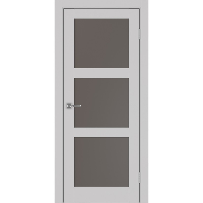 Межкомнатная дверь Турин 530.222, цвет пепельный, заполнение Бронза матовое, размер 200*80 см.