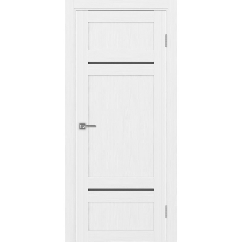 Межкомнатная дверь Турин 532.12121, цвет белый лёд, заполнение Графит матовое, размер 200*80 см.