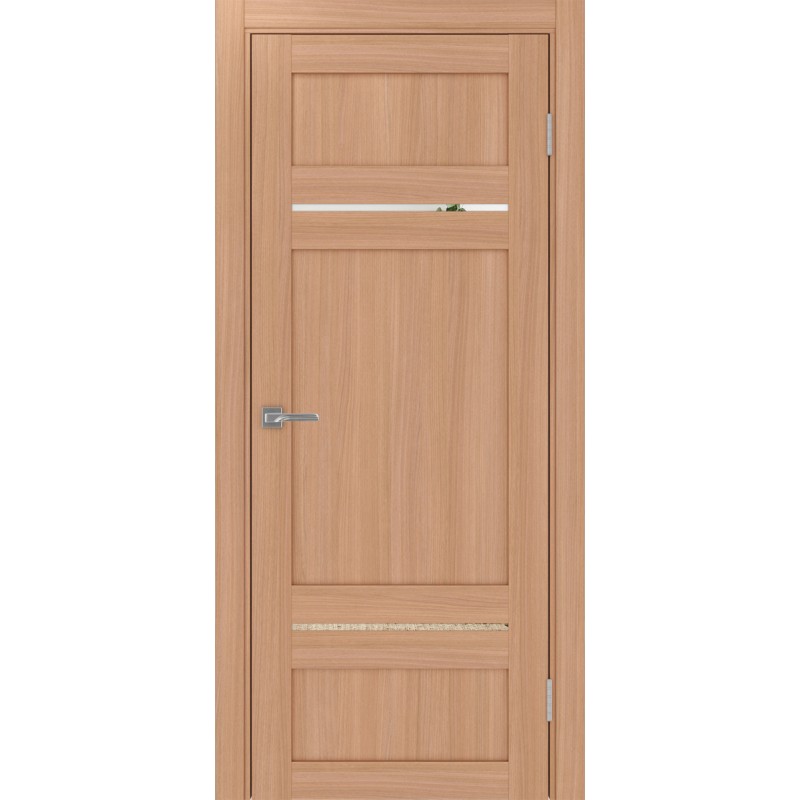 Межкомнатная дверь Турин 532.12121, цвет ясень тёмный, заполнение Зеркало/Зеркало, размер 200*80 см.