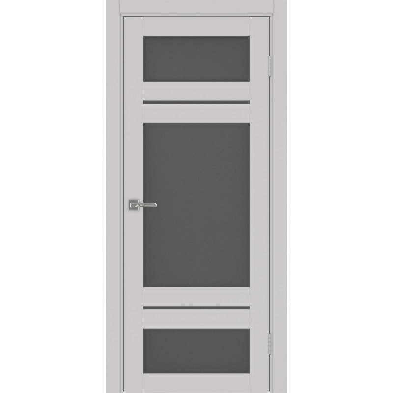Межкомнатная дверь Турин 532.22222, цвет пепельный, заполнение Графит матовое, размер 200*80 см.