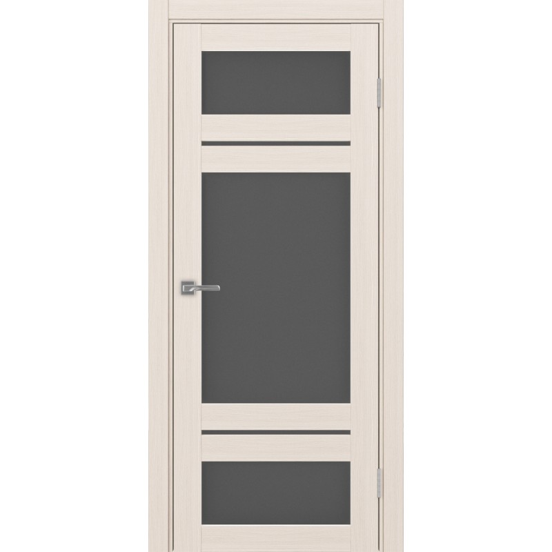 Межкомнатная дверь Турин 532.22222, цвет ясень перламутровый, заполнение Графит матовое, размер 200*80 см.