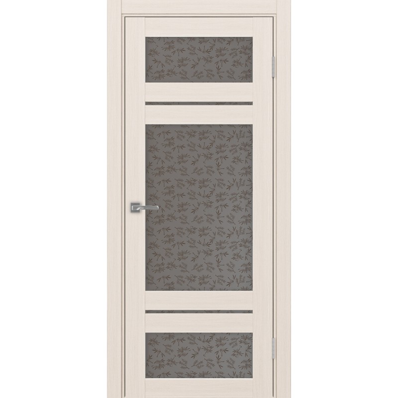 Межкомнатная дверь Турин 532.22222, цвет ясень перламутровый, заполнение Дали бронзовое, размер 200*80 см.