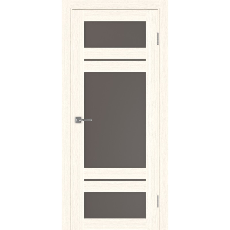 Межкомнатная дверь Турин 532.22222, цвет ясень светлый, заполнение Бронза матовое, размер 200*80 см.