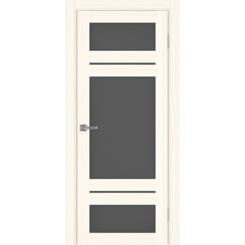 Межкомнатная дверь Турин 532.22222, цвет ясень светлый, заполнение Графит матовое, размер 200*80 см.