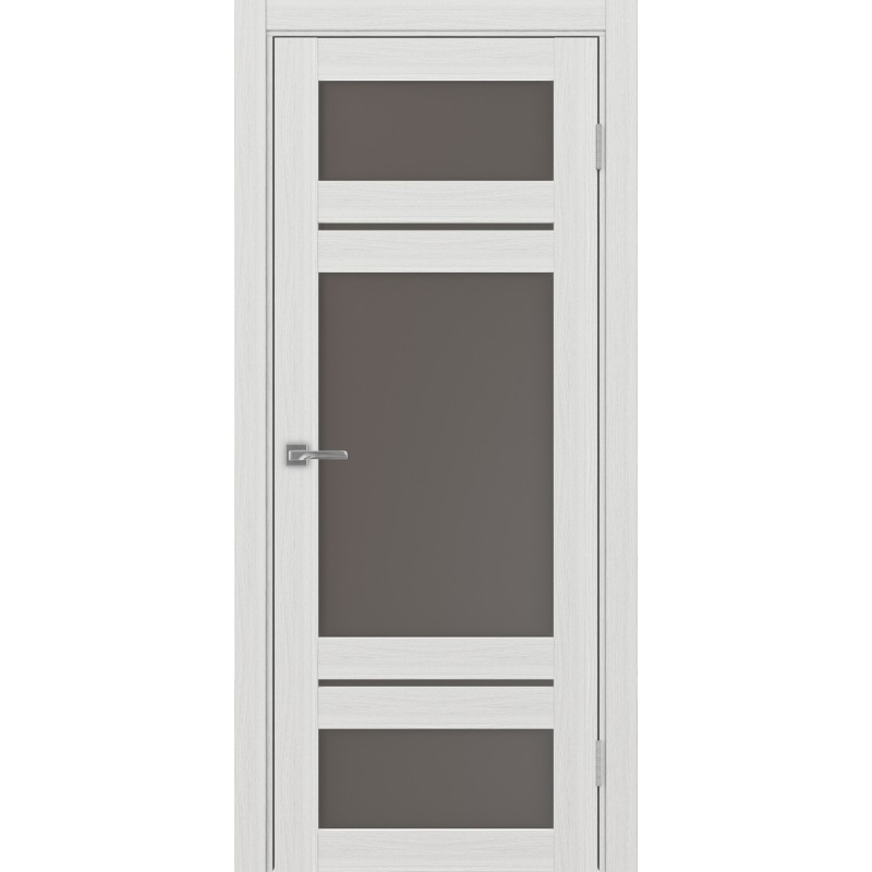 Межкомнатная дверь Турин 532.22222, цвет ясень серебристый, заполнение Бронза матовое, размер 200*80 см.