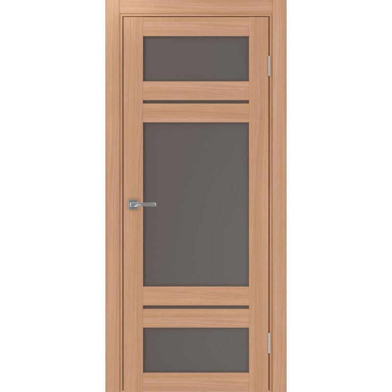 Межкомнатная дверь Турин 532.22222, цвет ясень тёмный, заполнение Бронза матовое, размер 200*80 см.