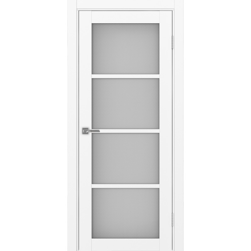 Межкомнатная дверь Турин 540.2222, цвет белый снежный, заполнение Пунта бесцветное, размер 200*80 см.